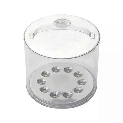 Zonne-energie Opblaasbare LED Campinglamp – 10 LEDs, Waterdicht, Opvouwbaar