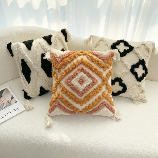 Thalassa – Geweven Kussenhoes in Bohemian Stijl