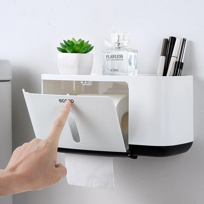 Cypress – Multifunctionele Papieren Handdoekenhouder zonder Nagels en Waterdicht