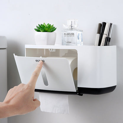 Cypress – Multifunctionele Papieren Handdoekenhouder zonder Nagels en Waterdicht