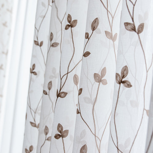 Theodosia – Gaze Gordijn voor Slaapkamer met Landelijke Stijl
