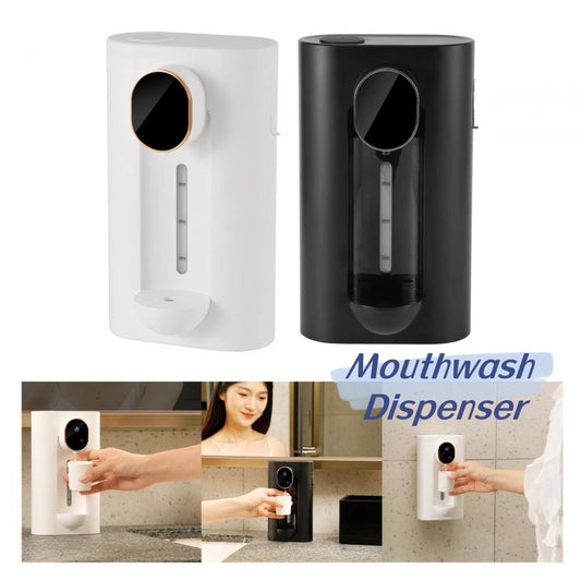 Ember – Automatische Mondspoeling Dispenser zonder Boren, Makkelijk te Vullen, Verstelbare Wandmontage