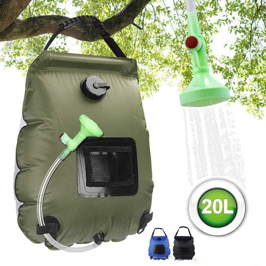 Rhea – Draagbare Zonnebaden Tas voor Kamperen, 20L Wateropslag