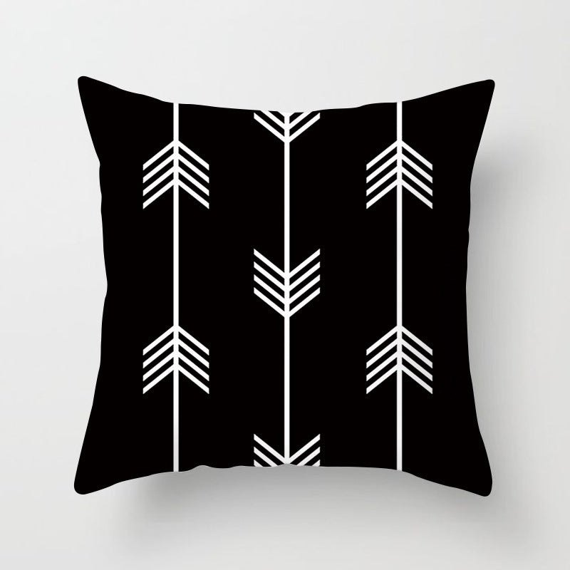 Haven – Geometrisch Abstract Geel Zwart Kussenhoes voor Sofa