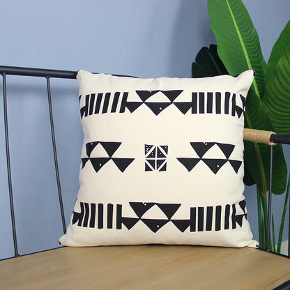 Magdalene – Geometrisch PU Leren Kussenhoes