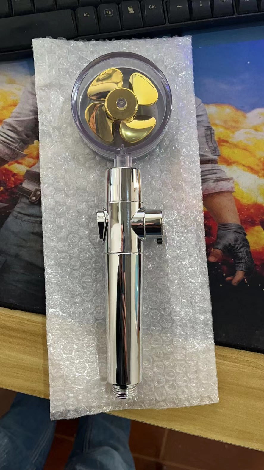 Octavian – Waterbesparende Turbo Propeller Douchestraal met Hoge Druk en 360 Graden Beweging