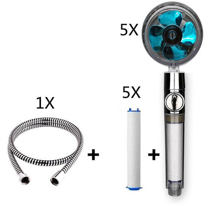 Maximilian – Turbocharged Handdouchekop met Stopknop en Katoenen Filter