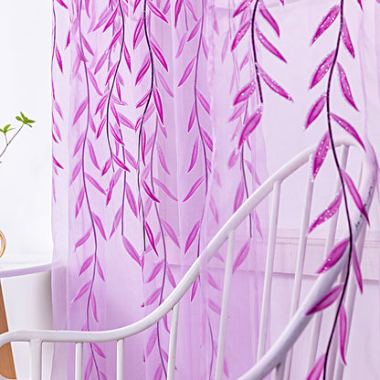 Iris – Inverted Willow Wicker Offset Printing Gordijnen voor de Woonkamer