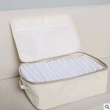 Alaric – Dikke Canvas Opbergdoos voor Kleding met Rits en Deksel