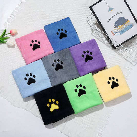 Serenity – Sneldrogende Badhanddoek van Zacht Absorberend Koraal Fleece voor Huisdieren