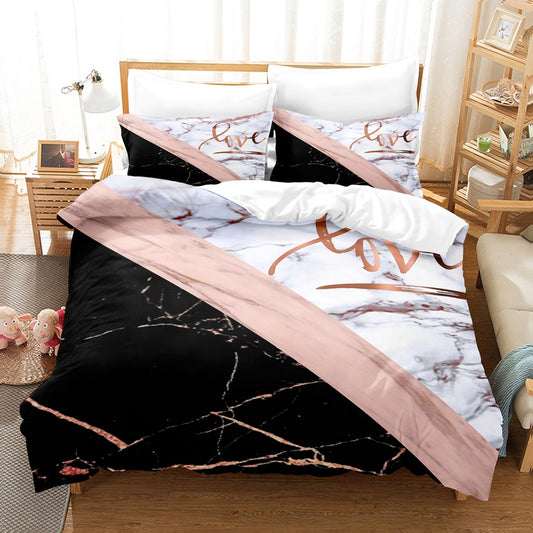 Odette – Luxe Marmeren Linnen Beddegoed