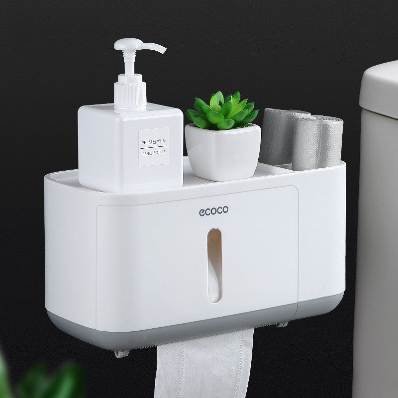 Cypress – Multifunctionele Papieren Handdoekenhouder zonder Nagels en Waterdicht