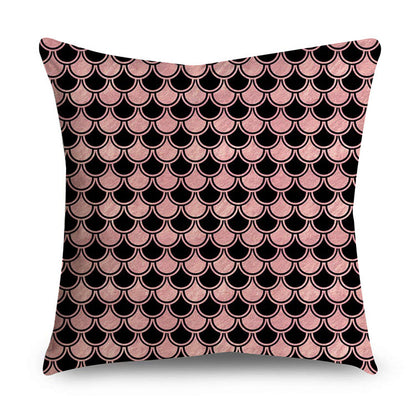 Aurelius – Zwarte Gouden Polyester Kussenhoes