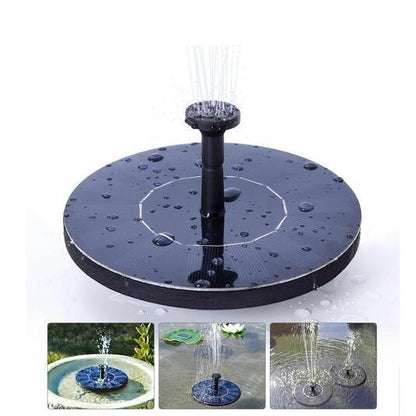 Zonne-energie Vogelbad Fonteinpomp – 1.5W Zwevende Waterpomp met 4 Spuitkoppen voor Tuin, Vijver & Buiteninrichting