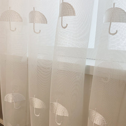 Lysandra – Luxe Kinderen Kamer Wolk Garens Blauw en Witte Gestreepte Chenille Gordijn
