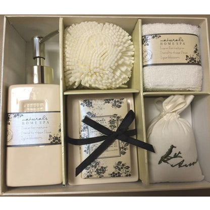 Florian – Vijfdelige Badkameraccessoires Set in Aardewerk