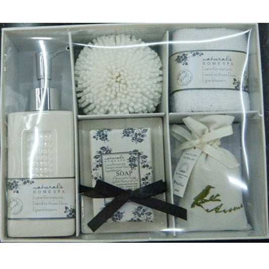 Florian – Vijfdelige Badkameraccessoires Set in Aardewerk