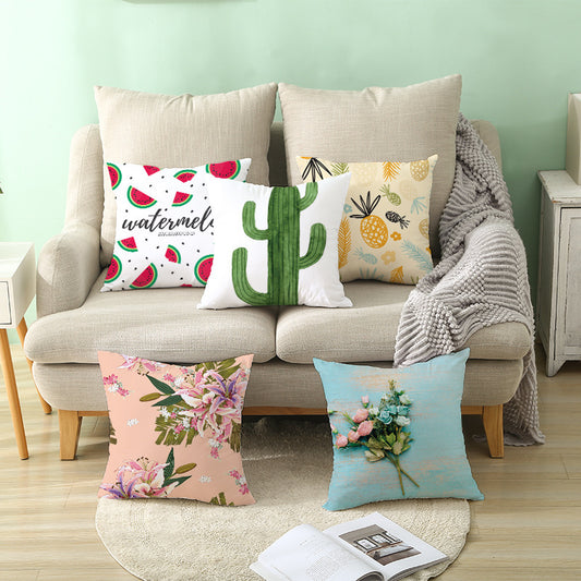 Meadow – Kussenhoes voor de woonkamer met fruitprint