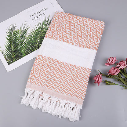 Aurelius – Handgemaakt Tassel Dekentje Turks Strandlaken