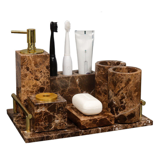 Rosalind – Luxe Marmeren Was Set voor Badkamer