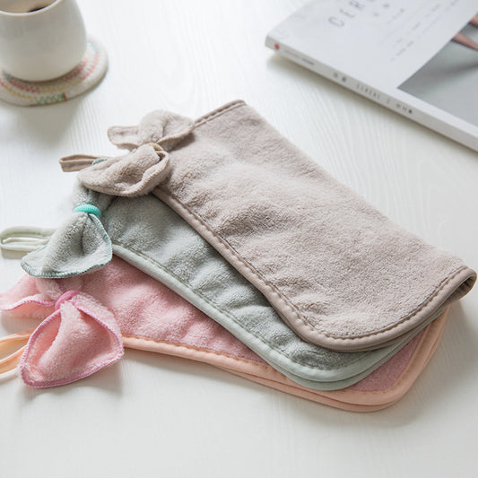 Lark – Dikke Koraalfleece Hanghanddoek voor het Gezicht