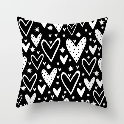 Haven – Geometrisch Abstract Geel Zwart Kussenhoes voor Sofa