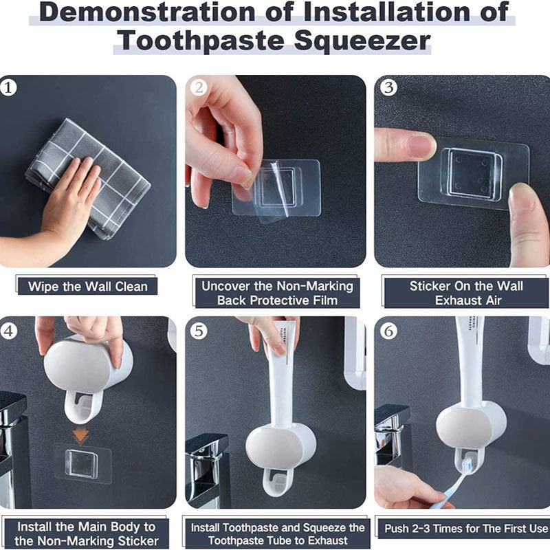Cassian – Wandgemonteerde Automatische Tandpasta Dispenser
