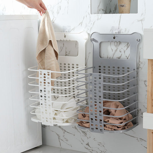 Coralie – Vouwbare Wasmand met Handvat voor Vuile Kleding en Speelgoed