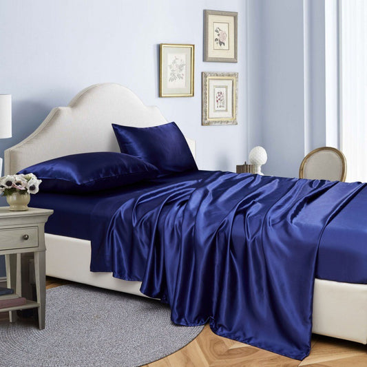 Lucian – Effen Kleur Bedlakens Fitted Sheet Vierdelige Set