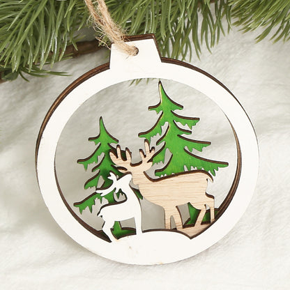 Aurelius – Creatieve Kerstdecoratieve Houten Hangdecoratie