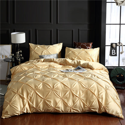 Magdalene – Drie-delige Effen Kleur Beddegoed Duvet Cover