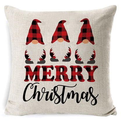 Anneliese – Kerst Kussenhoes van Linnen, Super Zacht en Korte Pluche