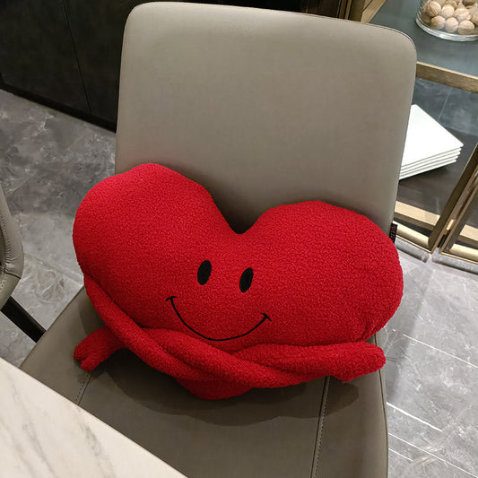 Marcella – Hartvormig Kussen in Rood