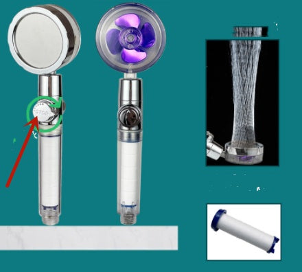 Octavian – Waterbesparende Turbo Propeller Douchestraal met Hoge Druk en 360 Graden Beweging