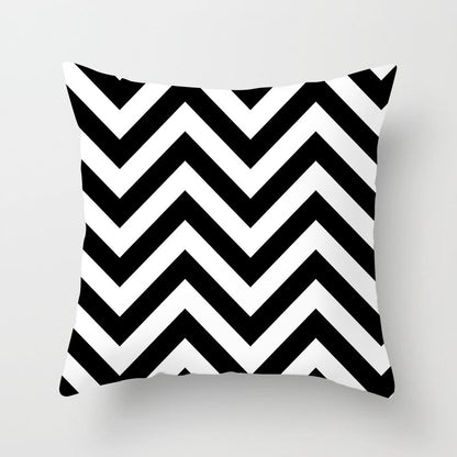 Haven – Geometrisch Abstract Geel Zwart Kussenhoes voor Sofa