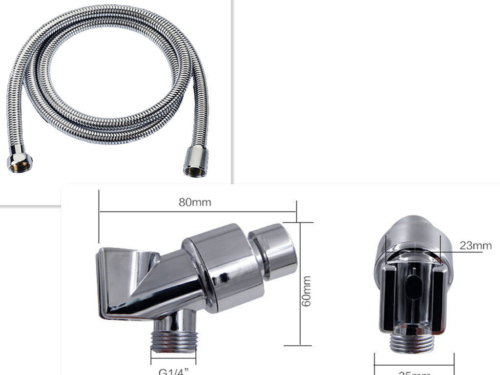 Maximilian – Turbocharged Handdouchekop met Stopknop en Katoenen Filter