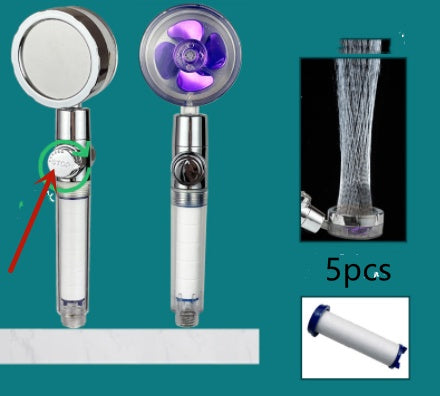 Octavian – Waterbesparende Turbo Propeller Douchestraal met Hoge Druk en 360 Graden Beweging