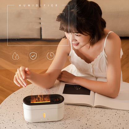 Alaric – Sfeervolle Vlamlamp Luchtbevochtiger met Aromatherapie