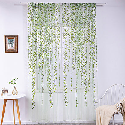 Iris – Inverted Willow Wicker Offset Printing Gordijnen voor de Woonkamer