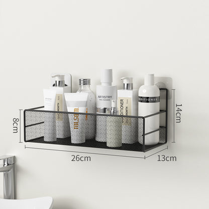 Lysandra – Wandgemonteerde Badkamershelf Zonder Boren voor Shampoo en Toiletaccessoires