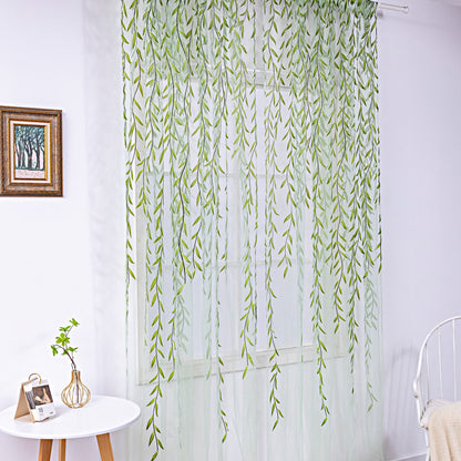 Iris – Inverted Willow Wicker Offset Printing Gordijnen voor de Woonkamer