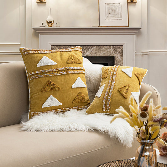 Eleonora – Geometrisch Tufted Lussensloop Kussen voor de Woonkamer en Bed