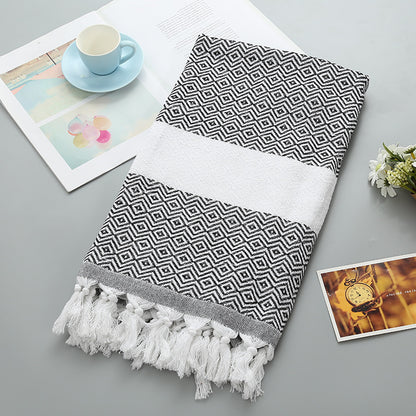 Aurelius – Handgemaakt Tassel Dekentje Turks Strandlaken