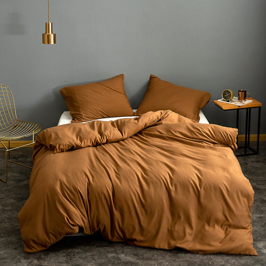 Elysia – Luxe Effen Kleur Dekbedovertrek van 100% Polyester
