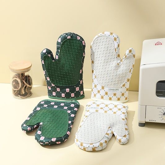 Ember – Hittebestendige Katoenen Ovenhandschoenen met Antislip Isolatie