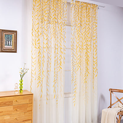 Iris – Inverted Willow Wicker Offset Printing Gordijnen voor de Woonkamer