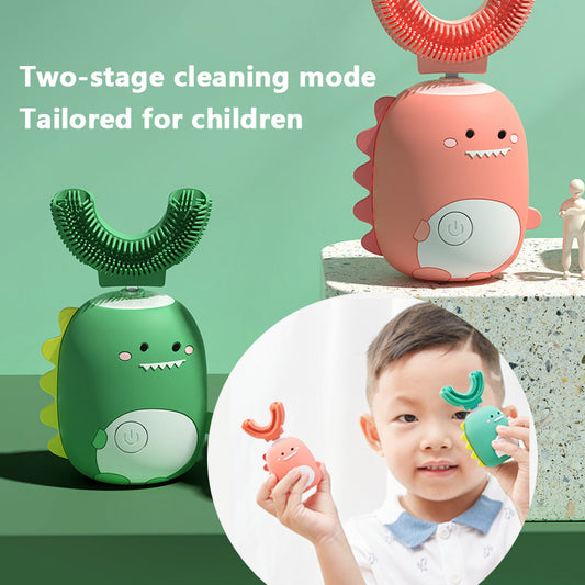 Leontine – U-vormige Elektrische Tandenborstel voor Kinderen met Zachte Borstels