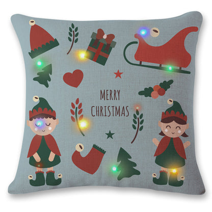 Benedict – LED Flitsende Licht Kerst Kussensloop