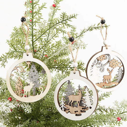 Aurelius – Creatieve Kerstdecoratieve Houten Hangdecoratie