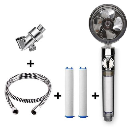 Maximilian – Turbocharged Handdouchekop met Stopknop en Katoenen Filter